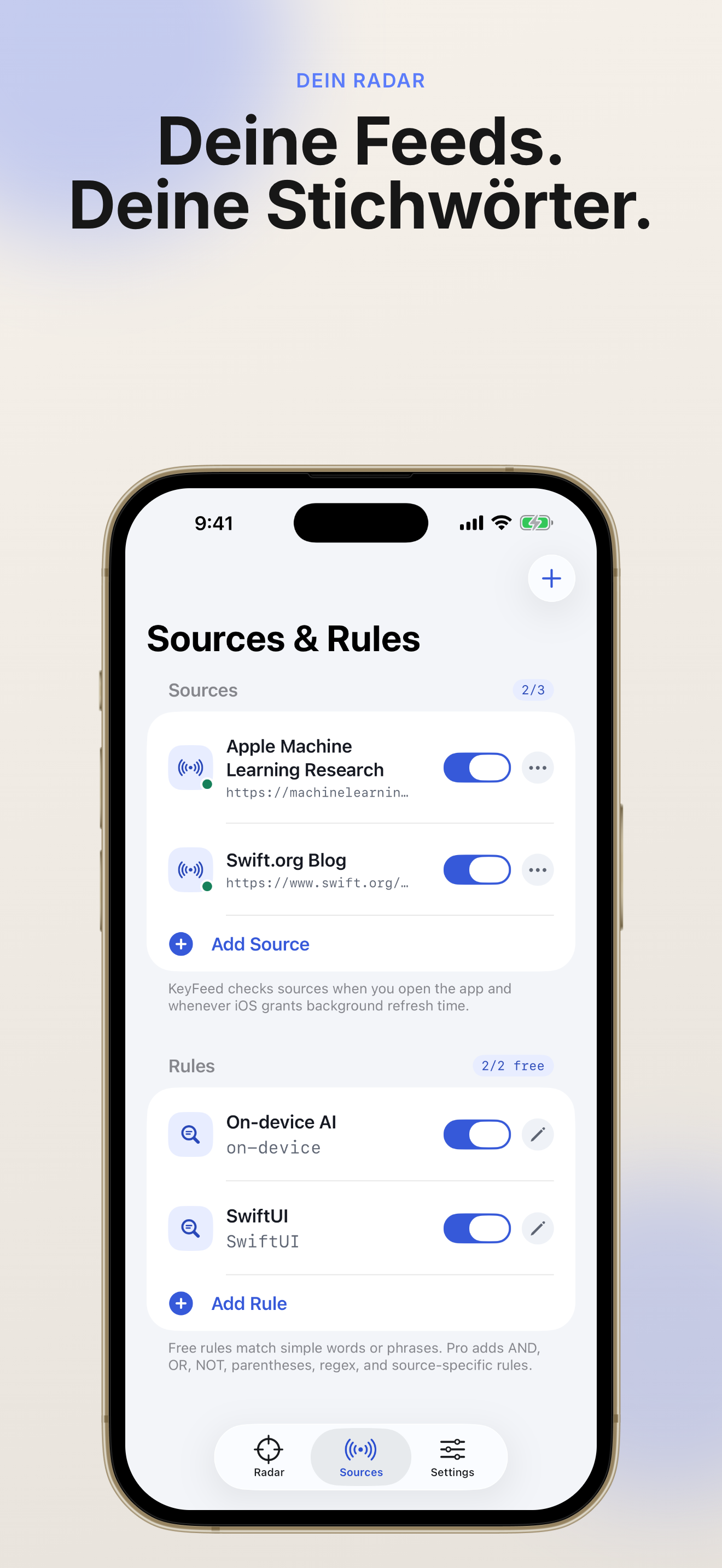KeyFeed app screenshot 3