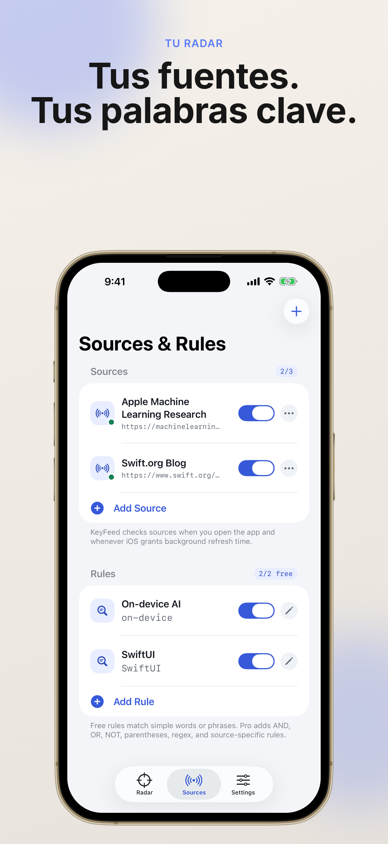 KeyFeed app screenshot 3