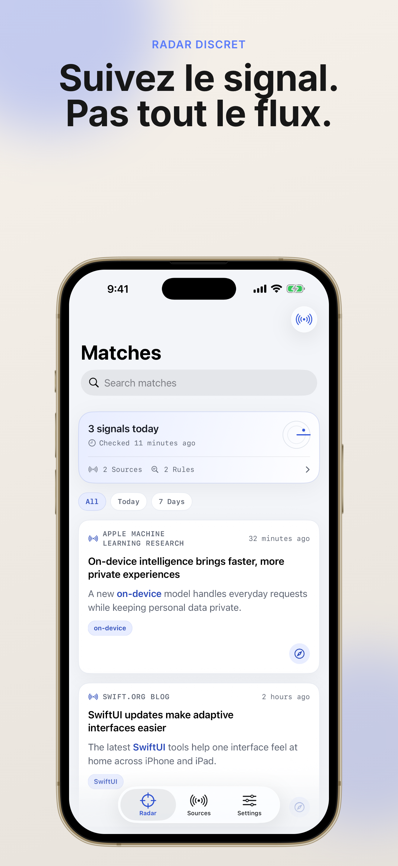 KeyFeed app screenshot 1