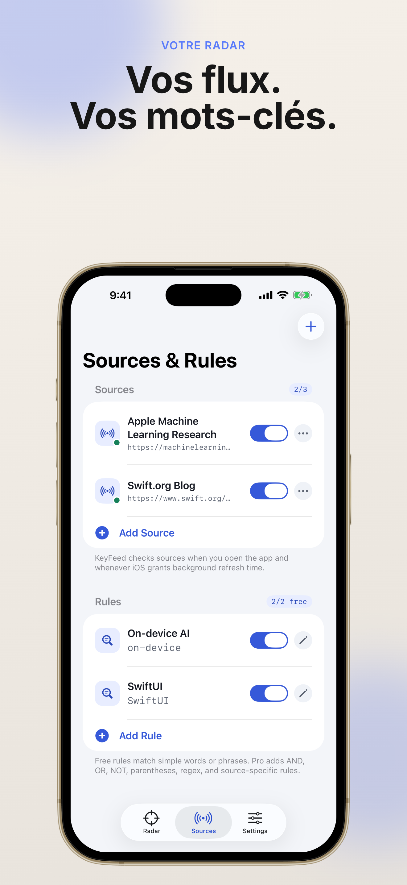 KeyFeed app screenshot 3