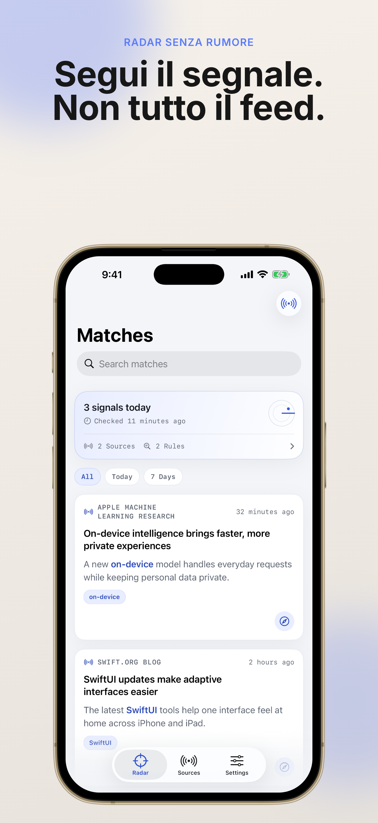 KeyFeed app screenshot 1