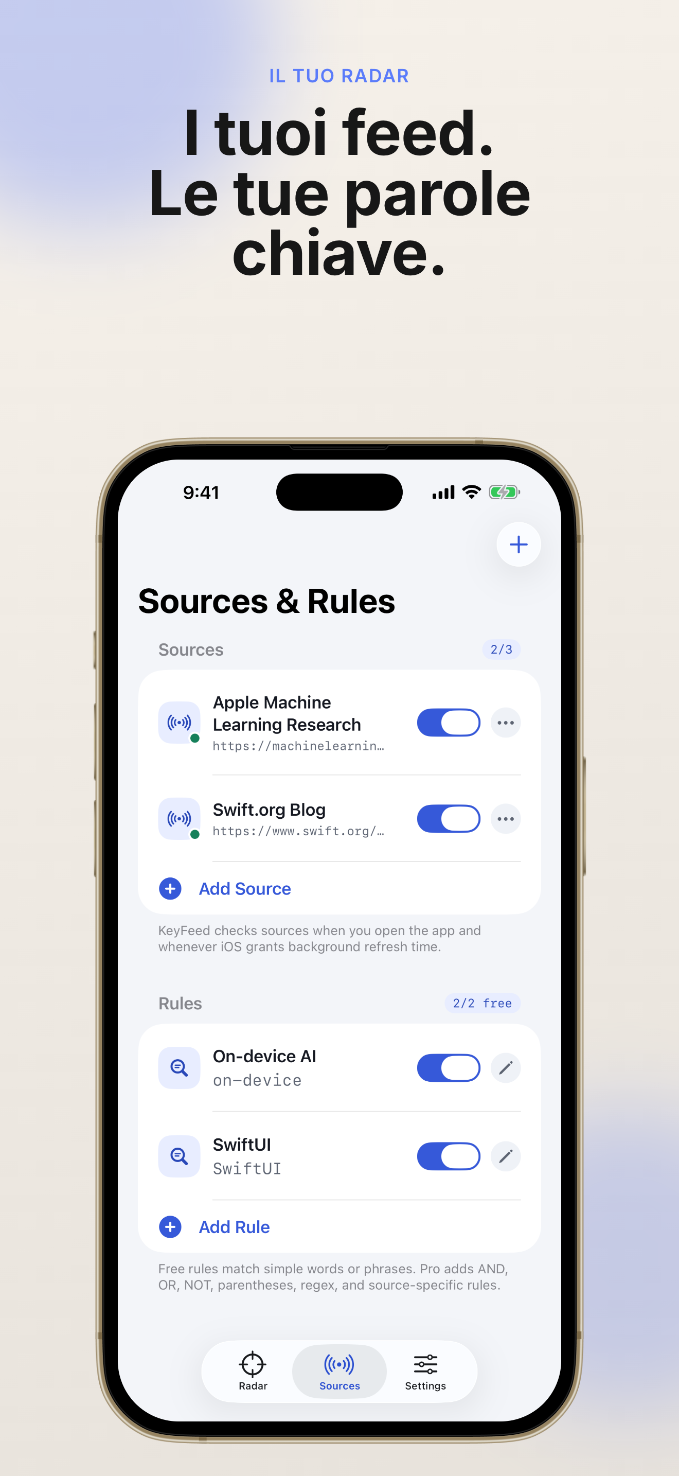KeyFeed app screenshot 3