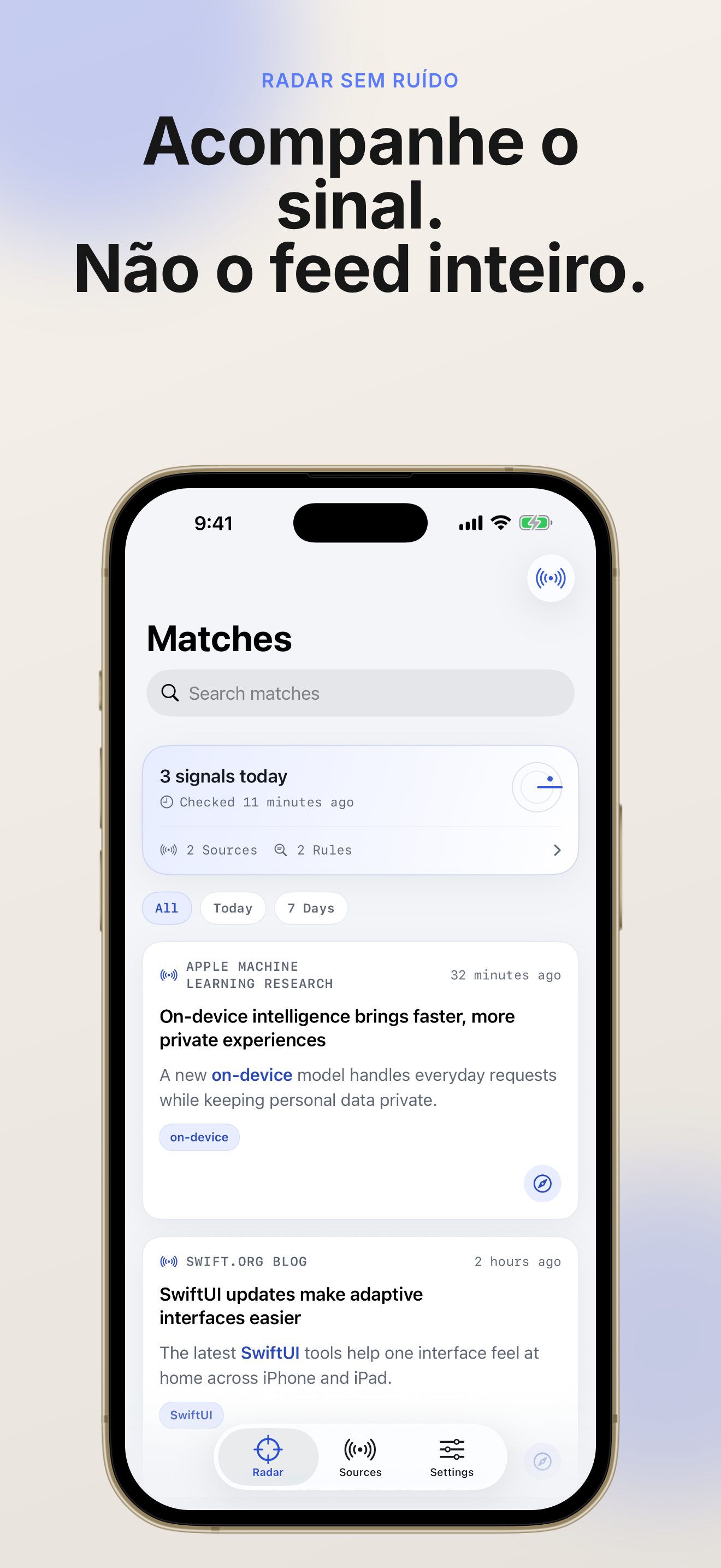 KeyFeed app screenshot 1
