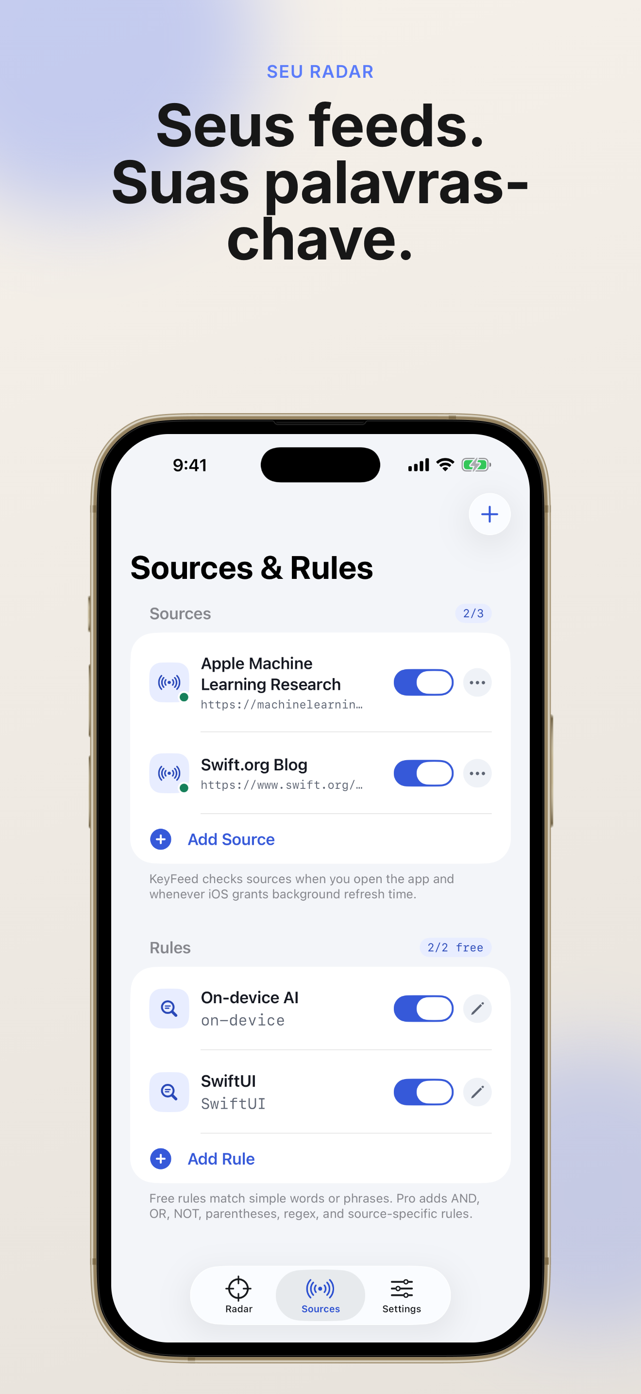 KeyFeed app screenshot 3